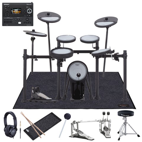 Roland / VQD106PADS + V51音源モジュール・キット PEARLツインペダルや純正マットを採用したフルセット