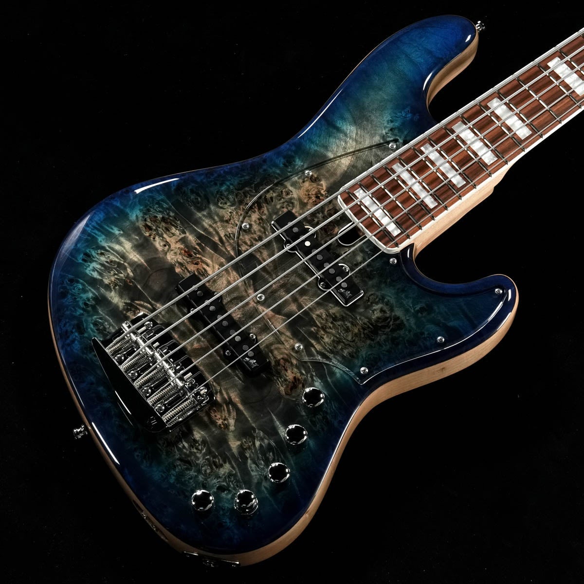 Mayones / Jabba Custom EP 5st Trans Jeans Black 3Tone Blue Burst