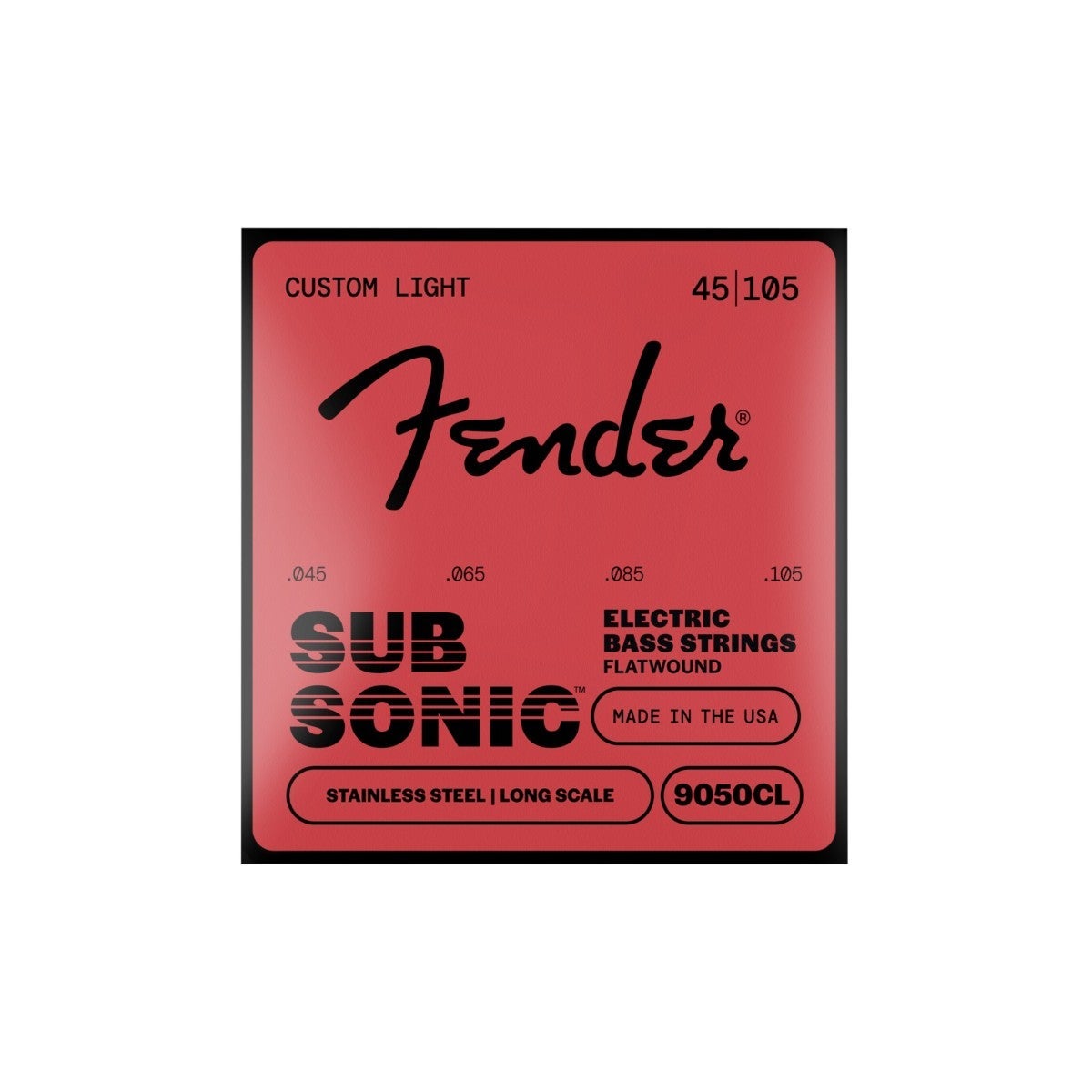 (未使用･未開封品)　Fender エレキベース弦 Stainless 9050's Bass Strings Stainless Steel Flatwound 9050M .055-.105 og8985z Fender / SubSonic Stainless 9050's Bass Strings Stainless Steel