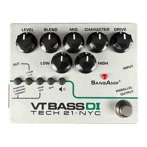 【NEWデザイン】 TECH21 / VT BASS DI サンズアンプ ベース用 オーバードライブ ベースプリアンプ ダイレクトボックス 【国内正規品】【池袋店】