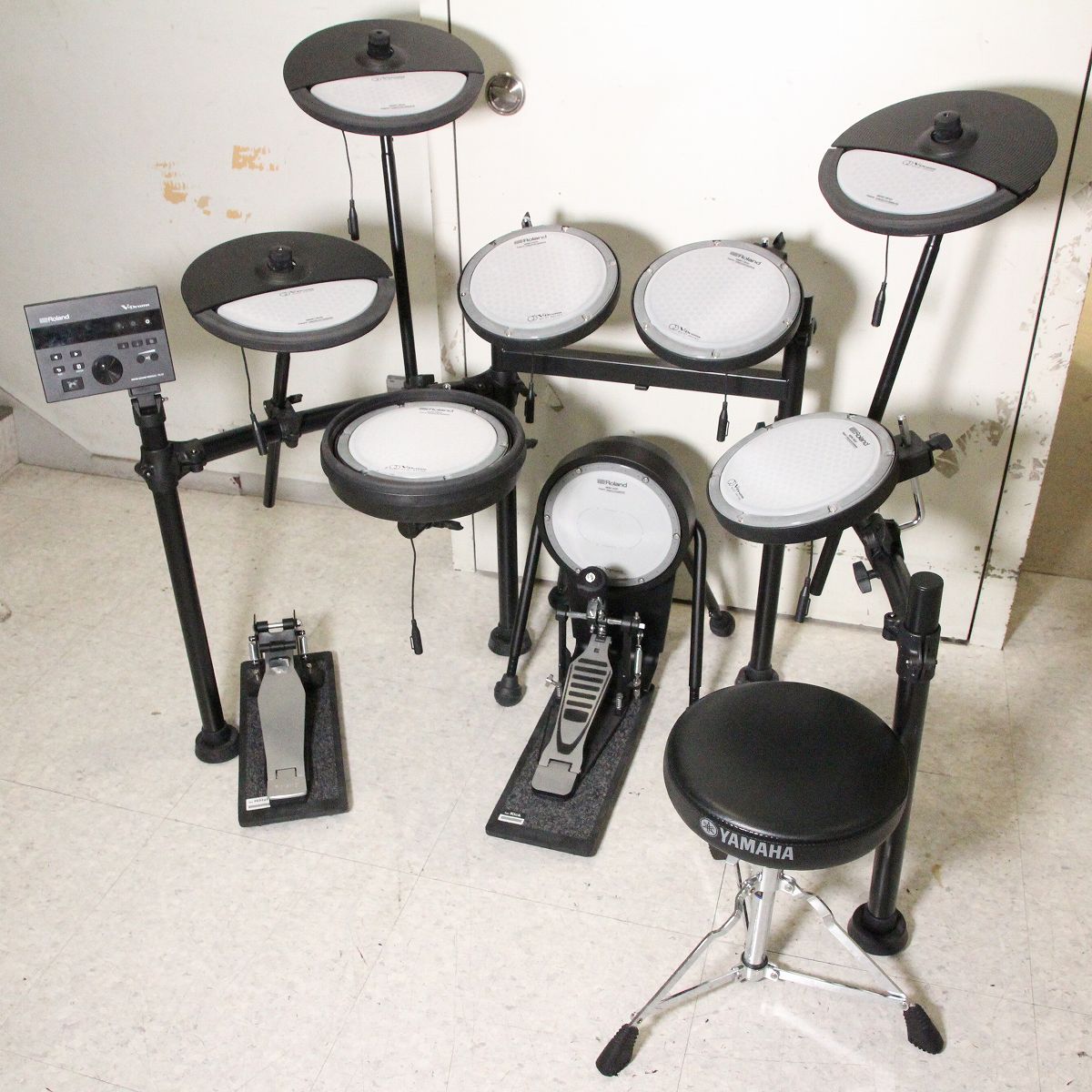 中古品 付属品完備　Roland TD11KQ 電子ドラム 中古】ROLAND / VQD106 V-Drums Quiet Design Drum Kit シングルペダル
