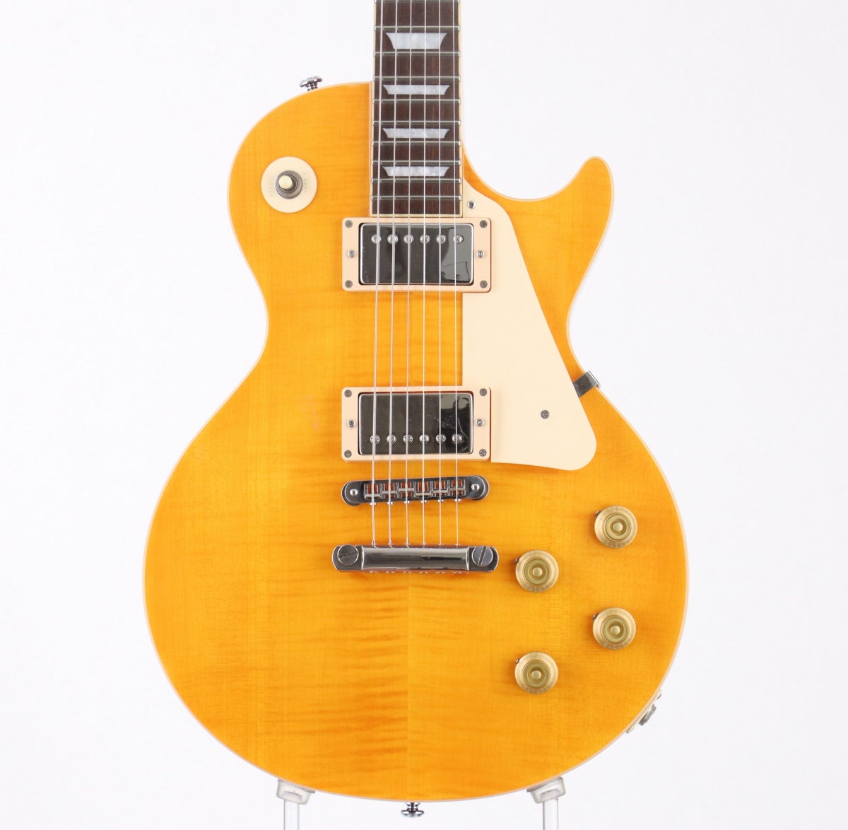 Burny SRLG-55 VLD レスポールタイプ トラ目 Burny SRLG-55 Vintage Lemon Drop 買取ました！#船橋 #買取 #LINE査定
