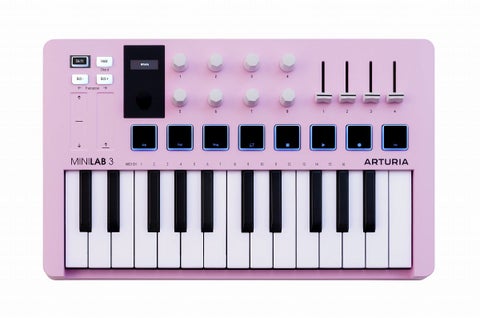 Arturia アートリア / MiniLab 3 Rose Quartz (RQ) ローズ・クオーツ MIDIキーボード＆パッド・コントローラー【御茶ノ水本店】