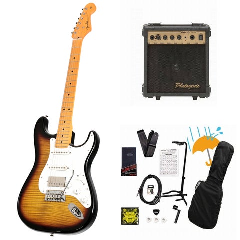 初心者 セット (ストラトキャスタータイプ × サンバースト × S：新品