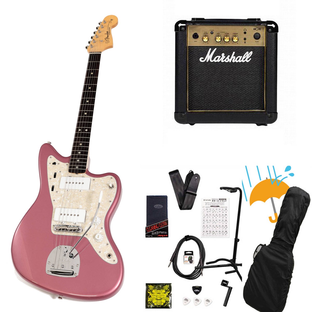 【お譲り先決まりました】エレキギター入門セット　譜面台つき Fender / MIJ ISHIBASHI FSR 2026 Traditional II 60s Jazzmaster