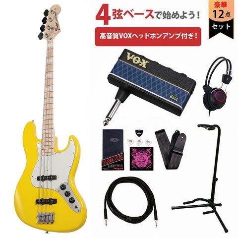 Fender / MIJ ISHIBASHI FSR 2026 Traditional 70s Jazz Bass Maple FB Graffiti Yellow[イシバシ限定]VOXヘッドホンアンプ付属エレキベース初心者セットR