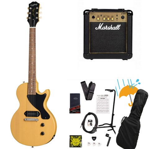 Epiphone / Inspired by Gibson Les Paul Junior TV Yellow エピフォン Marshall MG10アンプ付属エレキギター初心者セットR