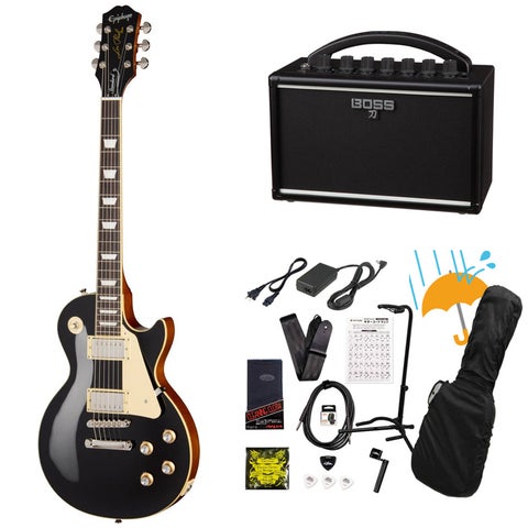 Epiphone / Inspired by Gibson Les Paul Standard 60s Ebony エピフォン KATANA MINI アンプ付き13点セット！