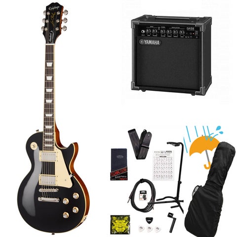 Epiphone / Inspired by Gibson Les Paul Standard 60s Ebony エピフォン YAMAHA GA15IIアンプ付属初心者セットR