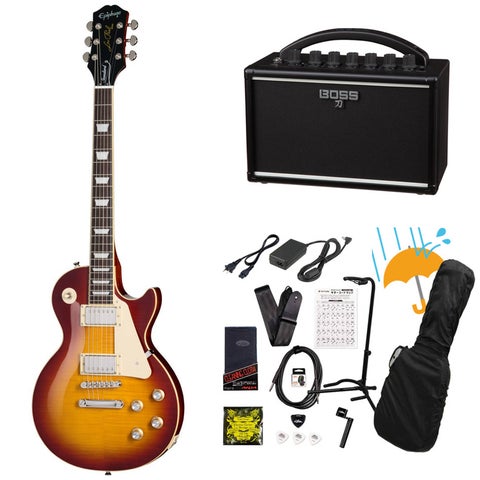 Epiphone / Inspired by Gibson Les Paul Standard 60s Figured Iced Tea Burst エピフォン KATANA MINI アンプ付き13点セット！