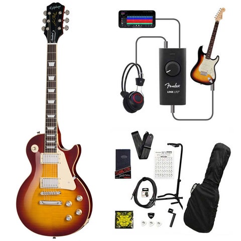 Epiphone / Inspired by Gibson Les Paul Standard 60s Figured Iced Tea Burst エピフォン 録音＆セッションで上達！Fender Link I/O付き13点セット