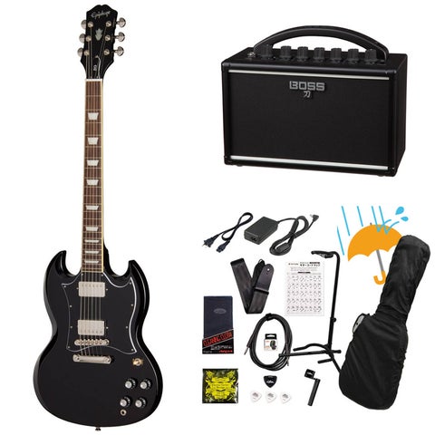 美品 Epiphone エピフォン SG Standard ブラック 黒 ケース Epiphone / Inspired by Gibson SG Standard Ebony エピフォン KATANA