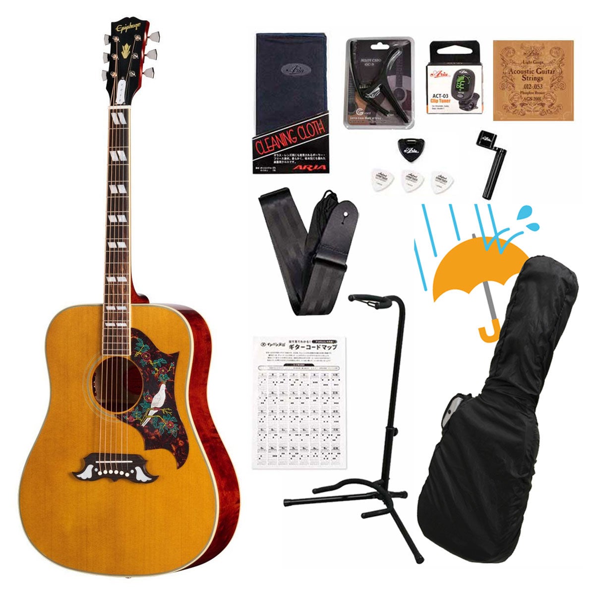 Epiphone / Inspired by Gibson Custom 1963 Dove Reissue Natural