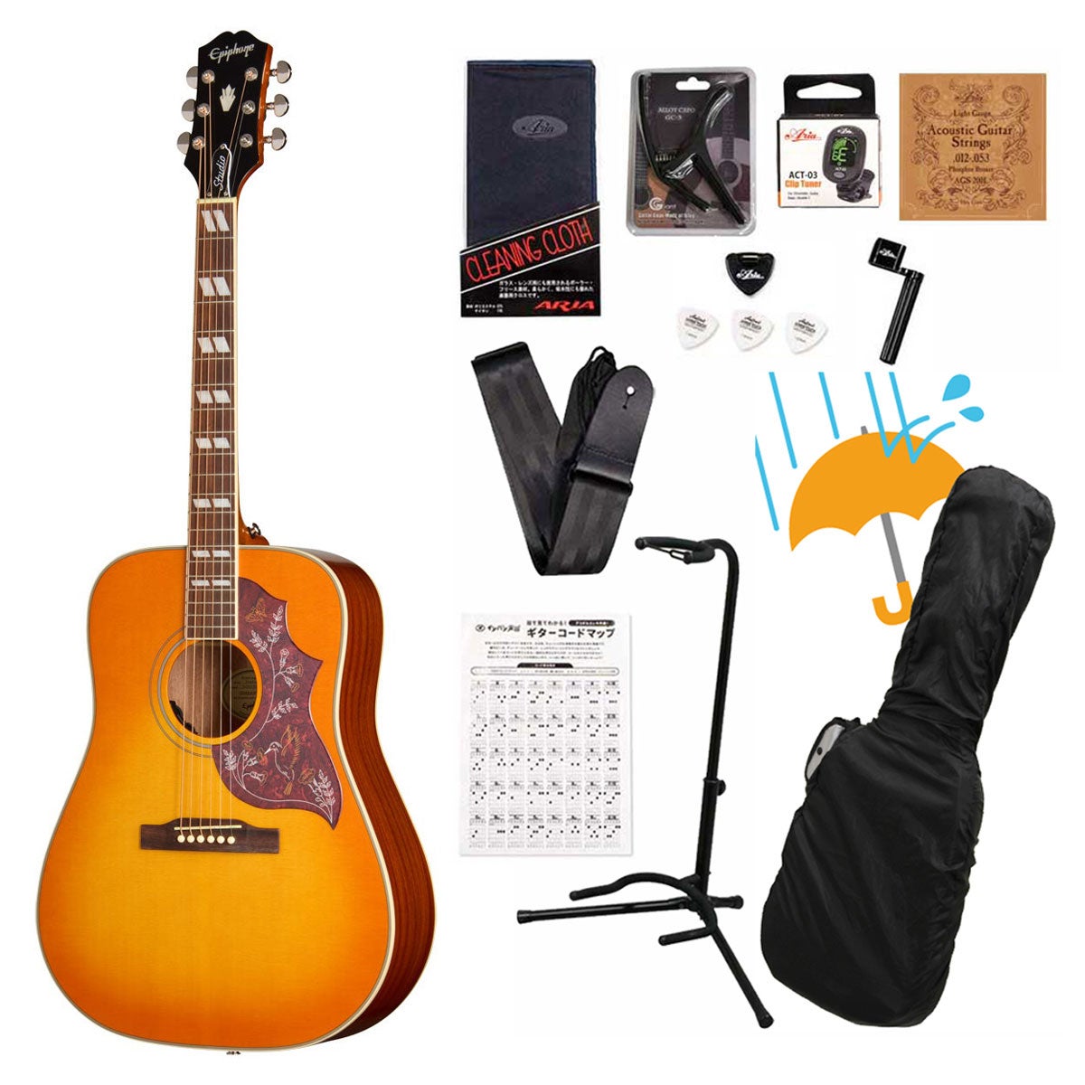 Epiphone Hummingbird Studio アコギ Epiphone / Studio Collection Hummingbird Studio Heritage Cherry