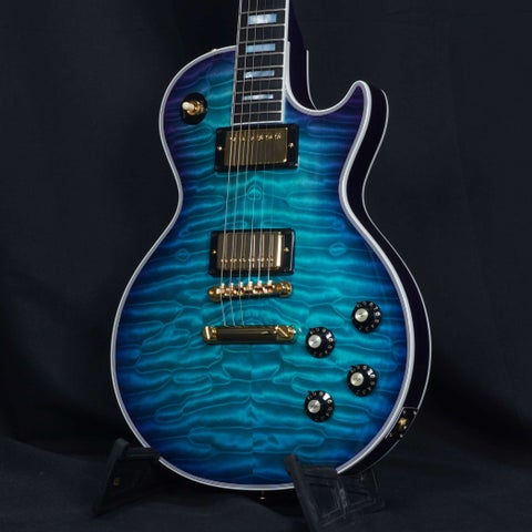 GIBSON CUSTOM / 1968 Les Paul Custom 7A Quilt  Blue Berry Burst 【現地選定材】【キルトトップ】