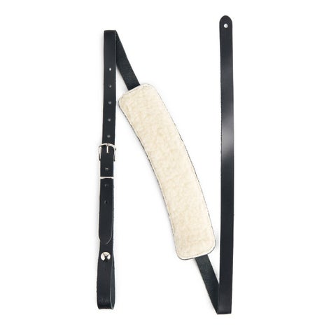Martin / Vintage Leather Acoustic Straps with Padded Slider Black
