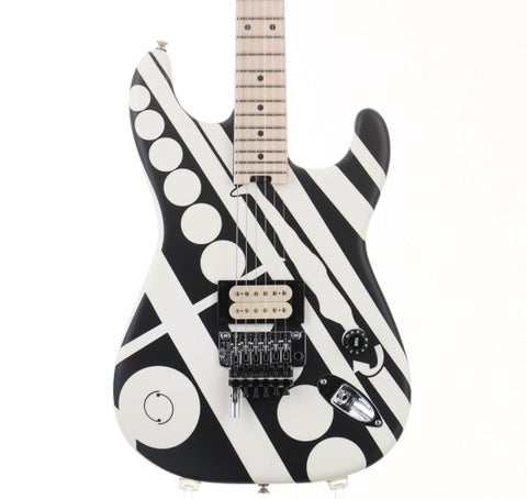 中古】EVH / Striped Series Circles White and Black 【福岡店