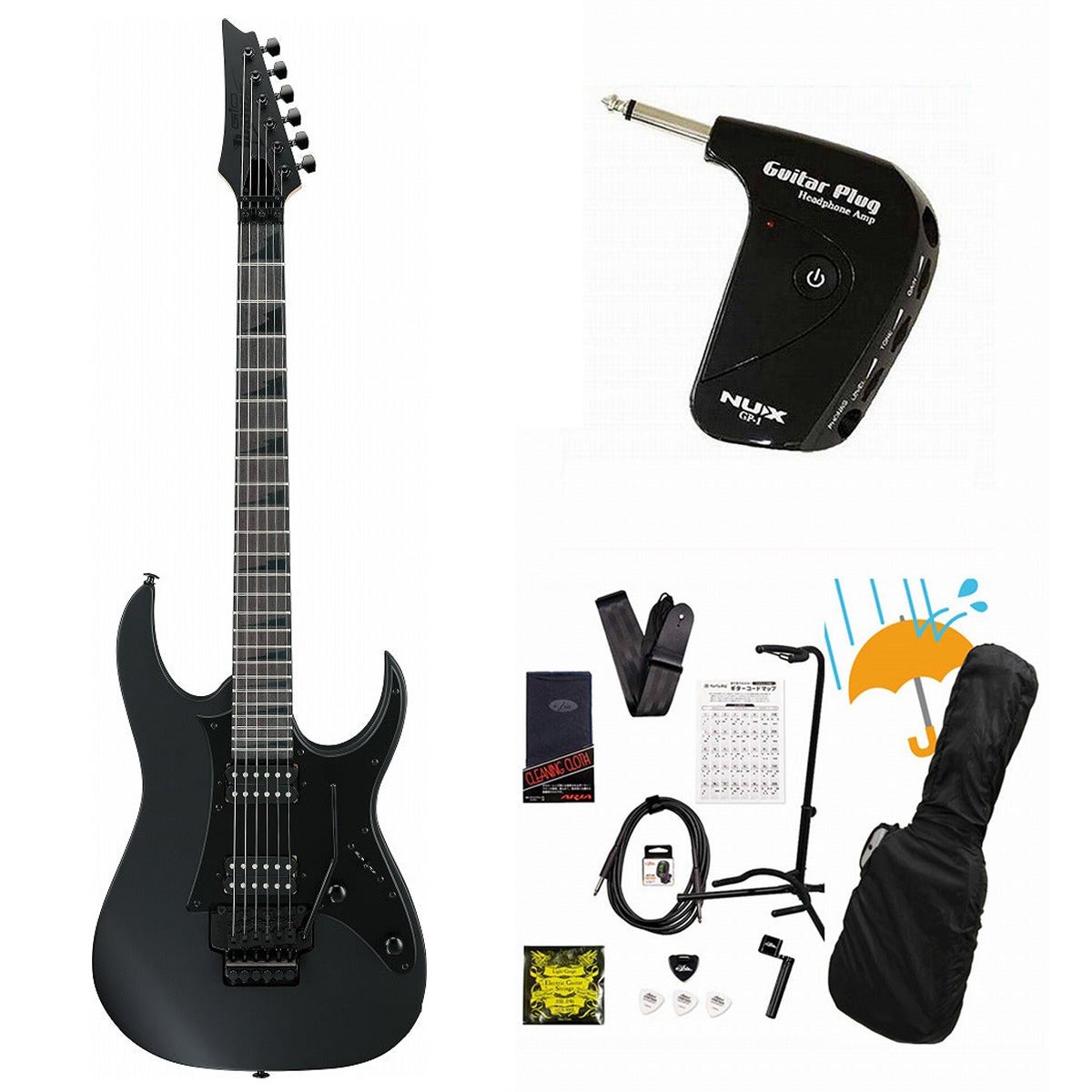 Ibanez / GRGR330EX-BKF(Black Flat) 【イシバシ楽器独占販売モデル