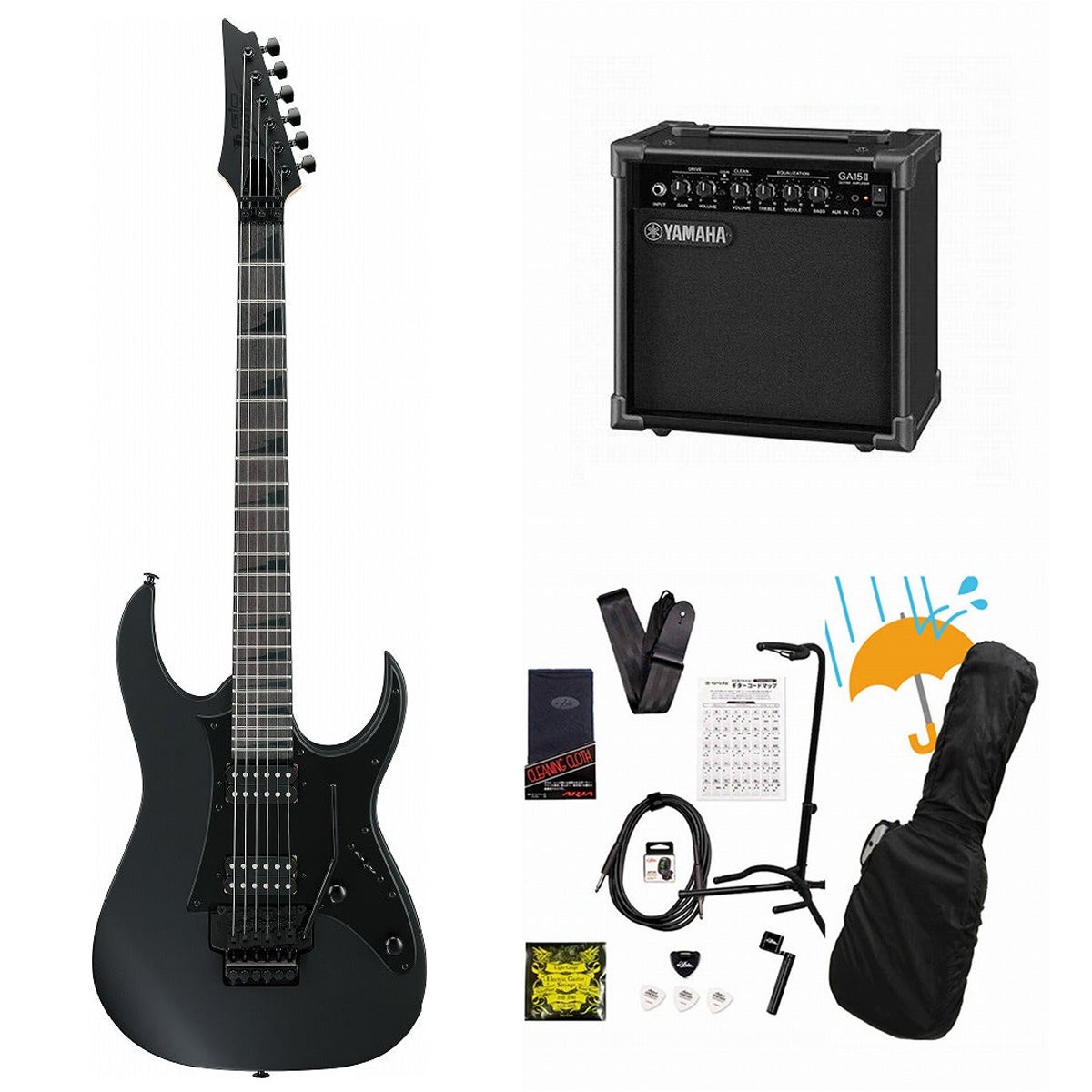 Ibanez / GRGR330EX-BKF(Black Flat) 【イシバシ楽器独占販売モデル