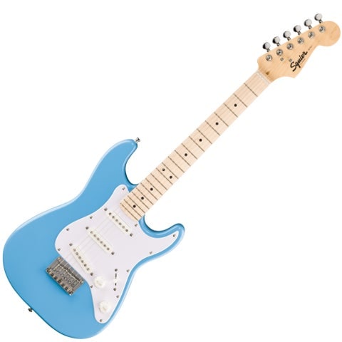 Squier by Fender / Mini Stratocaster Maple Fingerboard White