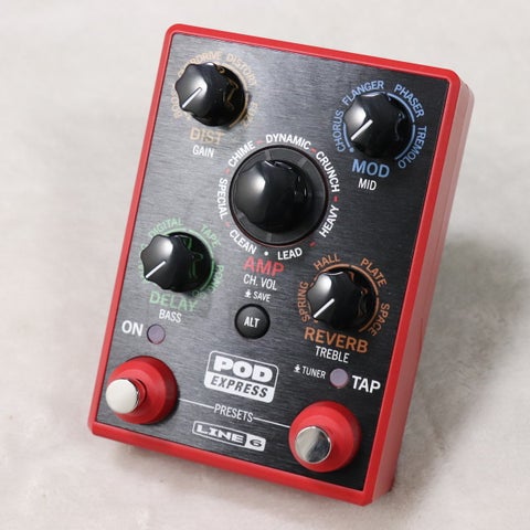 期間限定値下げ！エフェクター⑧ Line6 POD EXPRESS 新品、未使用 Line6 POD Express Black（ライン6）マルチエフェクター ｜イケベ楽器