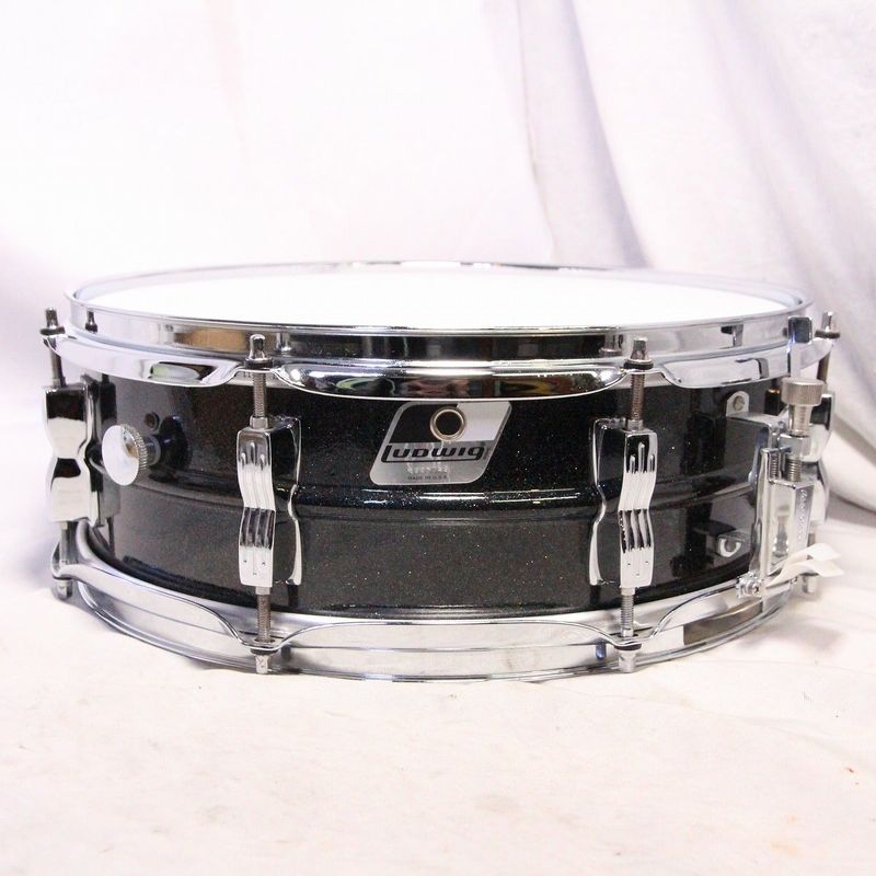 中古】LUDWIG / LM404 Acrolite 14x5 Black Galaxy アクロライト
