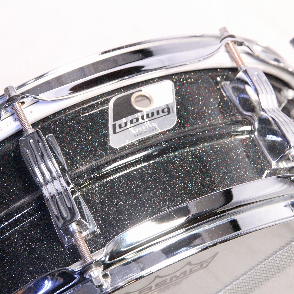中古】LUDWIG / LM404 Acrolite 14x5 Black Galaxy アクロライト