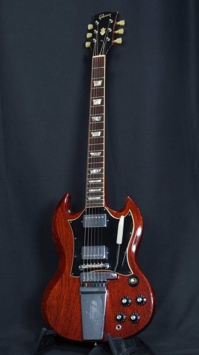 中古】GIBSON / 1968年製 SG Standard w/Maestro Long Vibrola Cherry