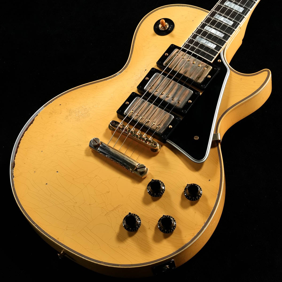 Gibson Custom / Murphy Lab 1957 Les Paul Custom 3P.U Heavy Antique