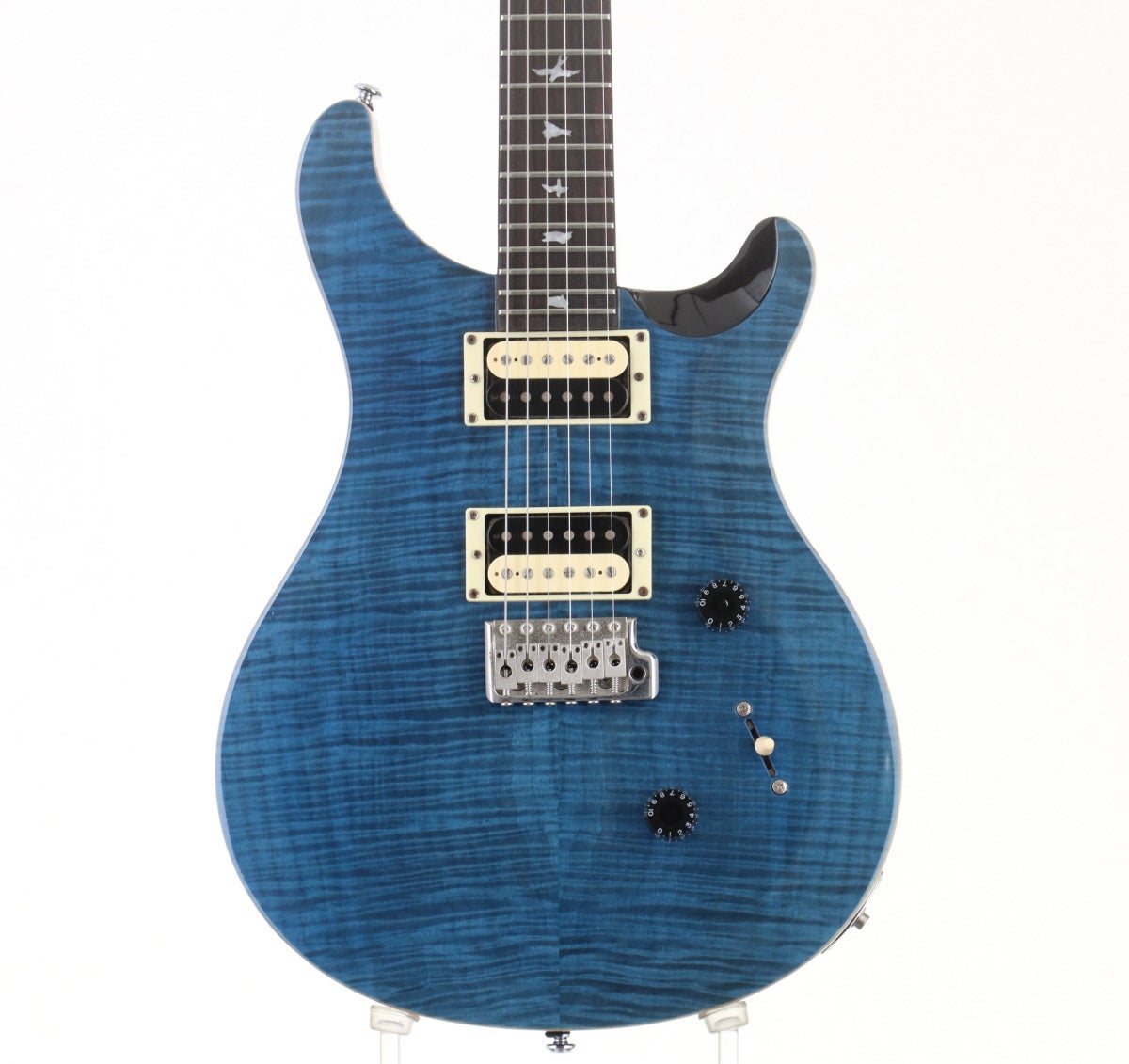 中古】PRS SE / SE Custom 24 Beveled Top Script Logo Blue Matteo