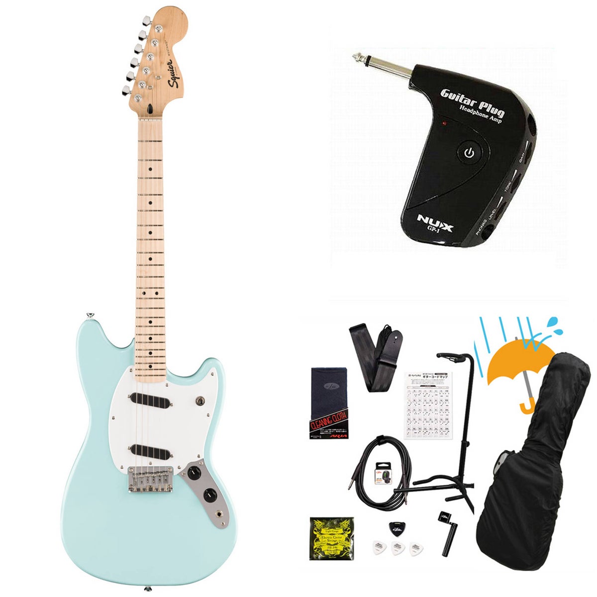 Squier by Fender / Squier Sonic Mustang Maple Fingerboard White