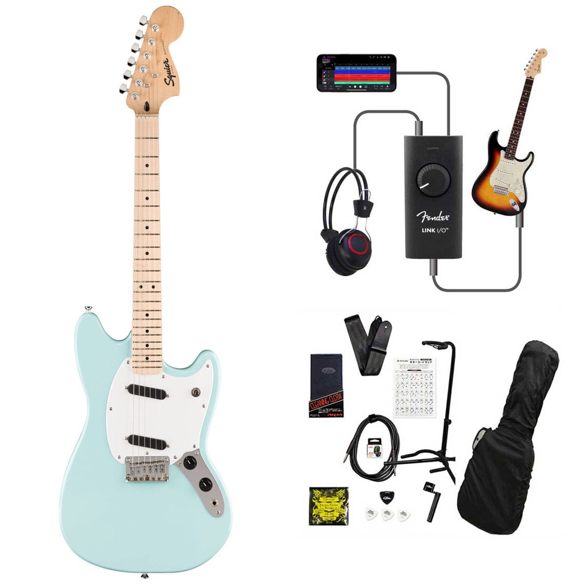 Squier by Fender / Squier Sonic Mustang Maple Fingerboard White