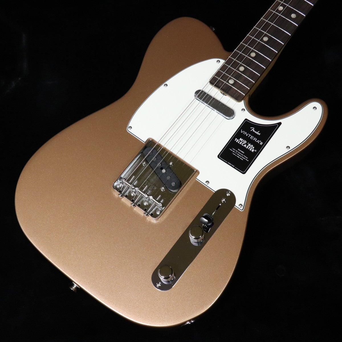シャンパンゴールド　テレキャスター Fender / Vintera III Mid '60s Telecaster Rosewood Fingerboard