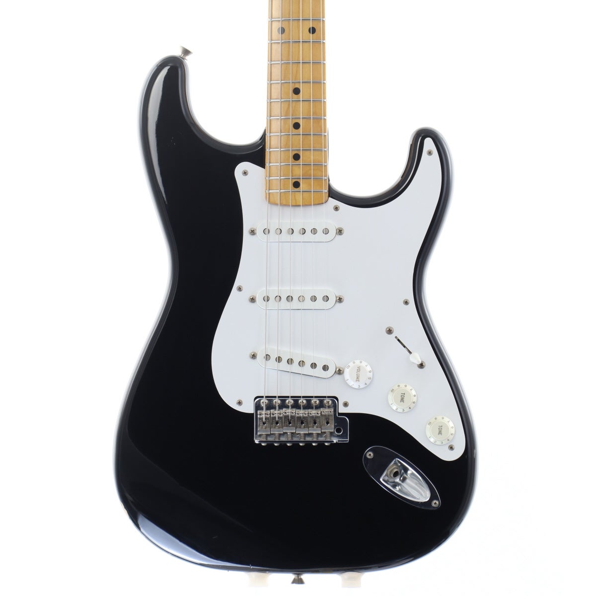 Fender Japan ストラト ST57 黒 メイプル ソフトケース付 中古】Fender Japan / Stratocaster ST57-58US Black 【心斎橋店