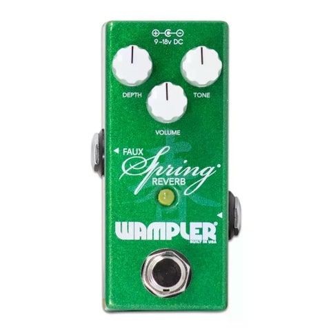 【最終価格】【リバーブ】Faux Spring Reverb Wampler Pedals / Mini Faux Spring Reverb 高音質スプリングリバーブ