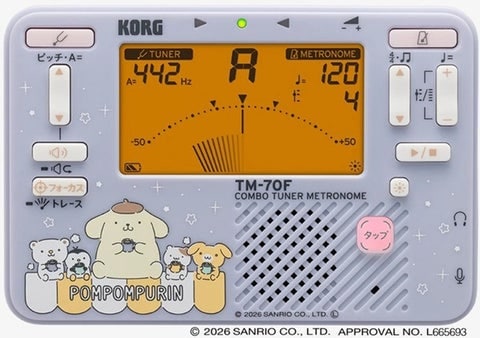 KORG / TM-70C SPN サンリオコラボ ポムポムプリン Tuner Metronome