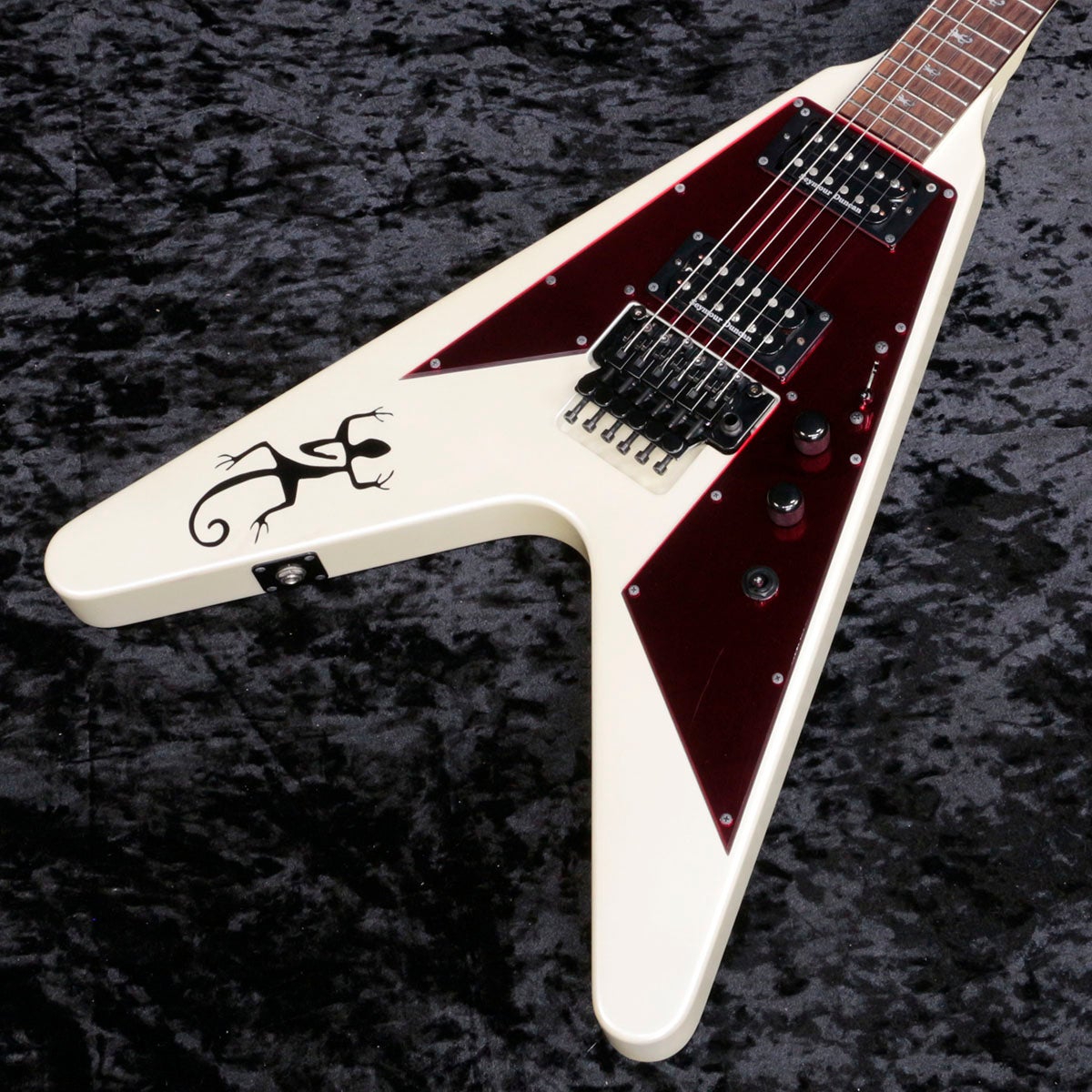 【レア】RIPPERS ASKA(kentalow special) 中古】ESP / LIZARD SPECIAL V /Pearl White YUKIi Model 【新宿店