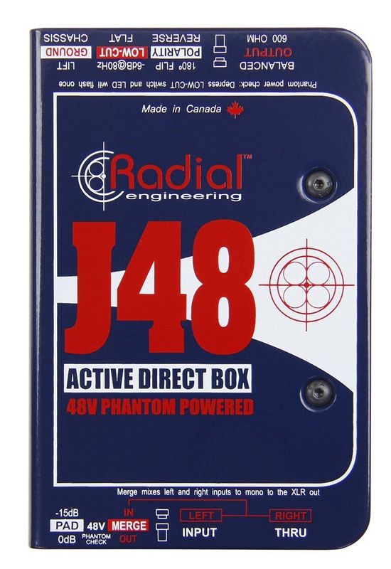 未使用品　Radial ラディアル　J48 在庫有り》[ファンタムパワー駆動のアクティブDI] Radial / J48