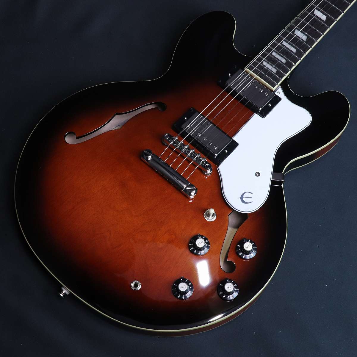 特典付き》Epiphone / Bonehead Riviera Dark Tobacco Sunburst ボーン