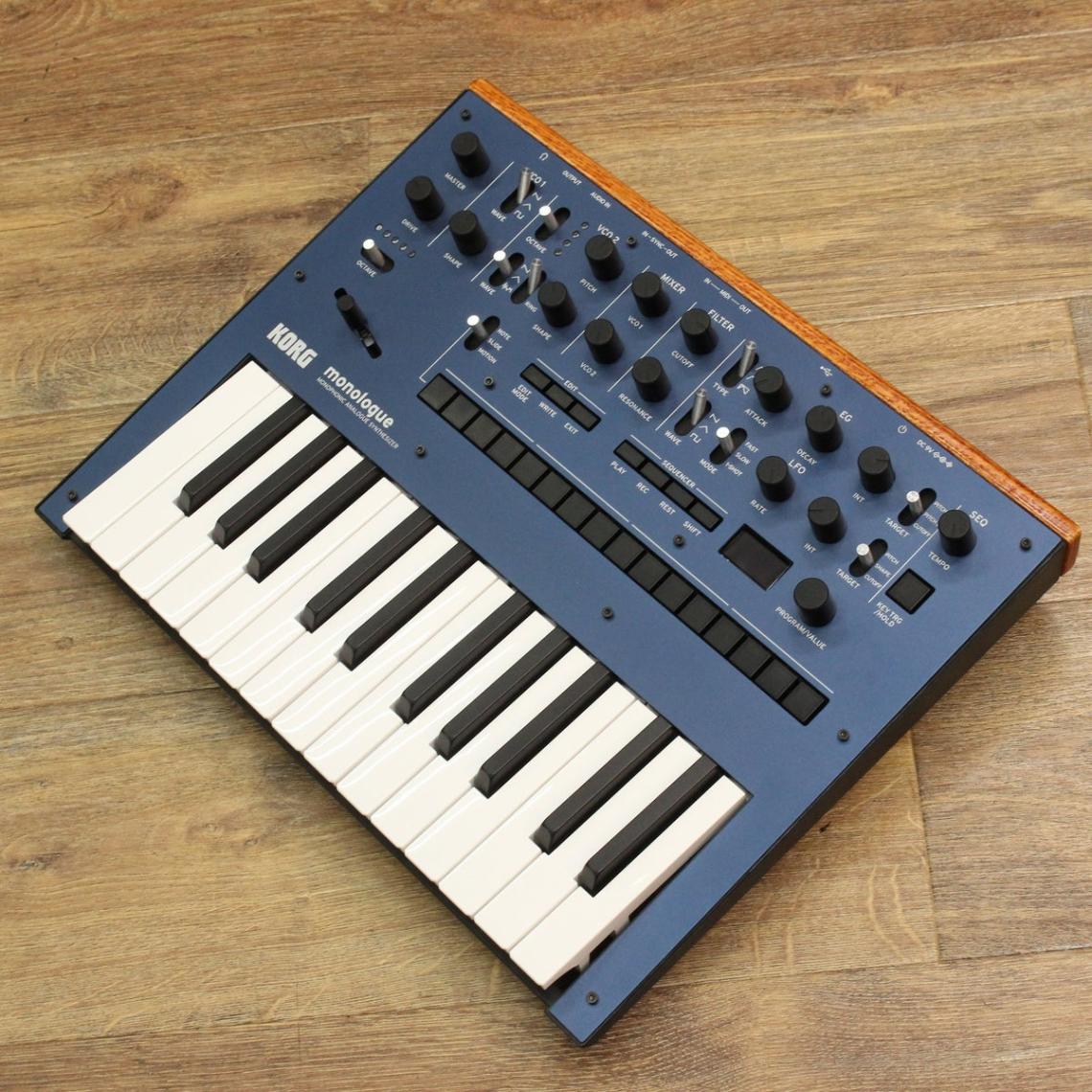 美品 KORG monologue ダークブルー アナログシンセサイザー 中古】 KORG / monologue BL 【キーボードマート新宿】【新宿店