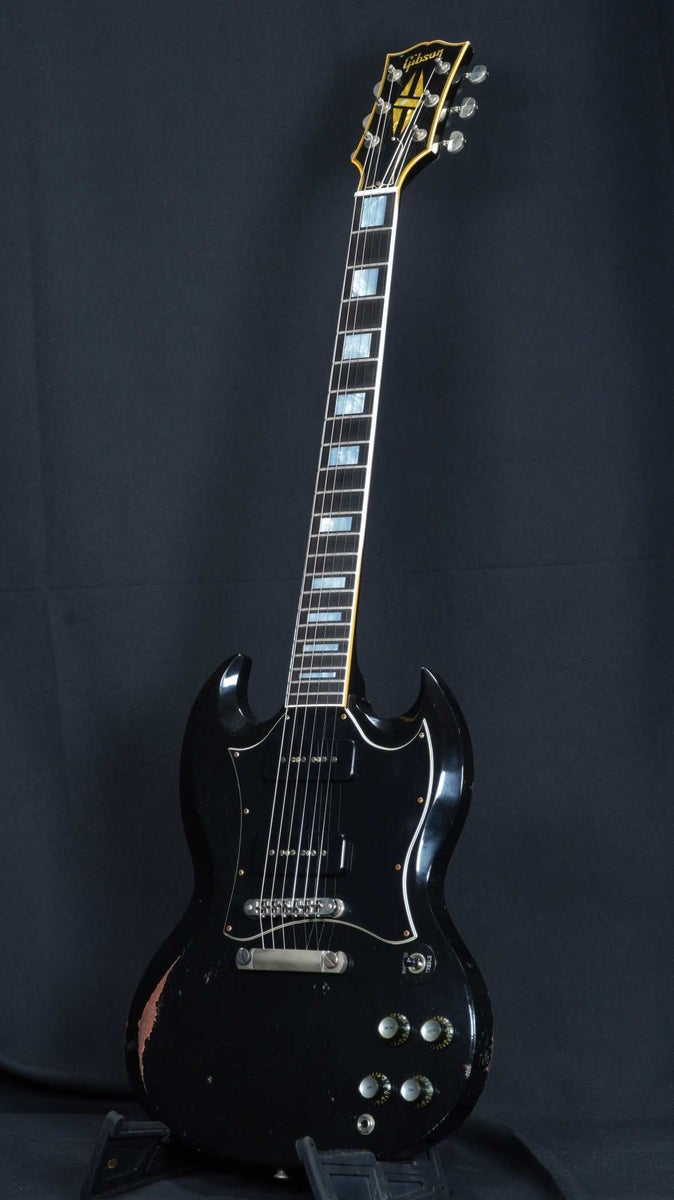GIBSON CUSTOM / Limited Edition Murphy Lab SG Custom w/Batwing P-90 Heavy Aged Ebony 【오차노미즈 본점 FINEST GUITARS】 사진 2