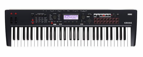 KORG KROSS 61 ワークステーション Korg KROSS 61 61-Key Workstation Synthesizer Keyboard - Red/Black