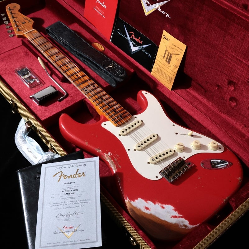 Fender Custom Shop / 1957 Stratocaster Heavy Relic Aged Fiesta Red