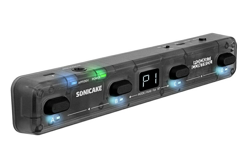 充電式MIDIコントローラー/4フットスイッチ仕様] Sonicake / QCT-4TBK