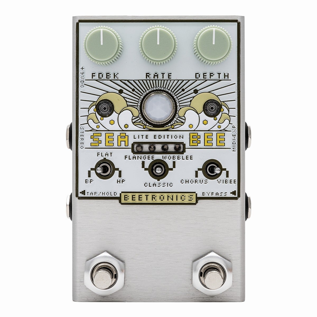 箱付き　BEETRONICS SEABEE アナログコーラス　ギターエフェクター 新製品】 Beetronics / SEABEE LITE Cream Analog Chorus アナログ