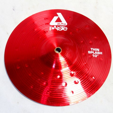 中古】PAISTE / ALPHA THIN SPLASH RED 10インチ パイステ 中古】PAISTE / ALPHA THIN SPLASH RED 10インチ パイステ