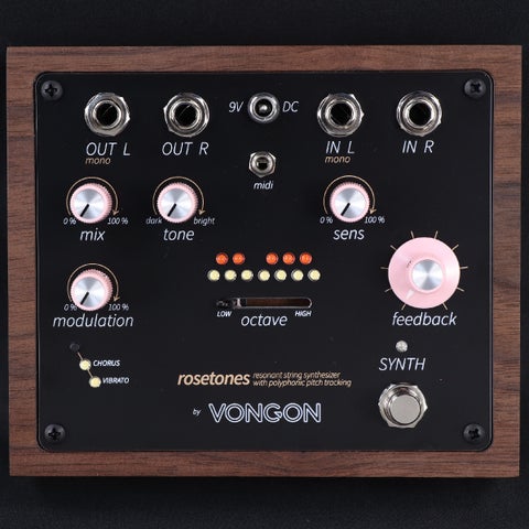 【新製品】 VONGON / Rosetones Polyphonic Resonant String Synthesizer ポリフォニック・レゾネーター【正規国内輸入代理店商品】