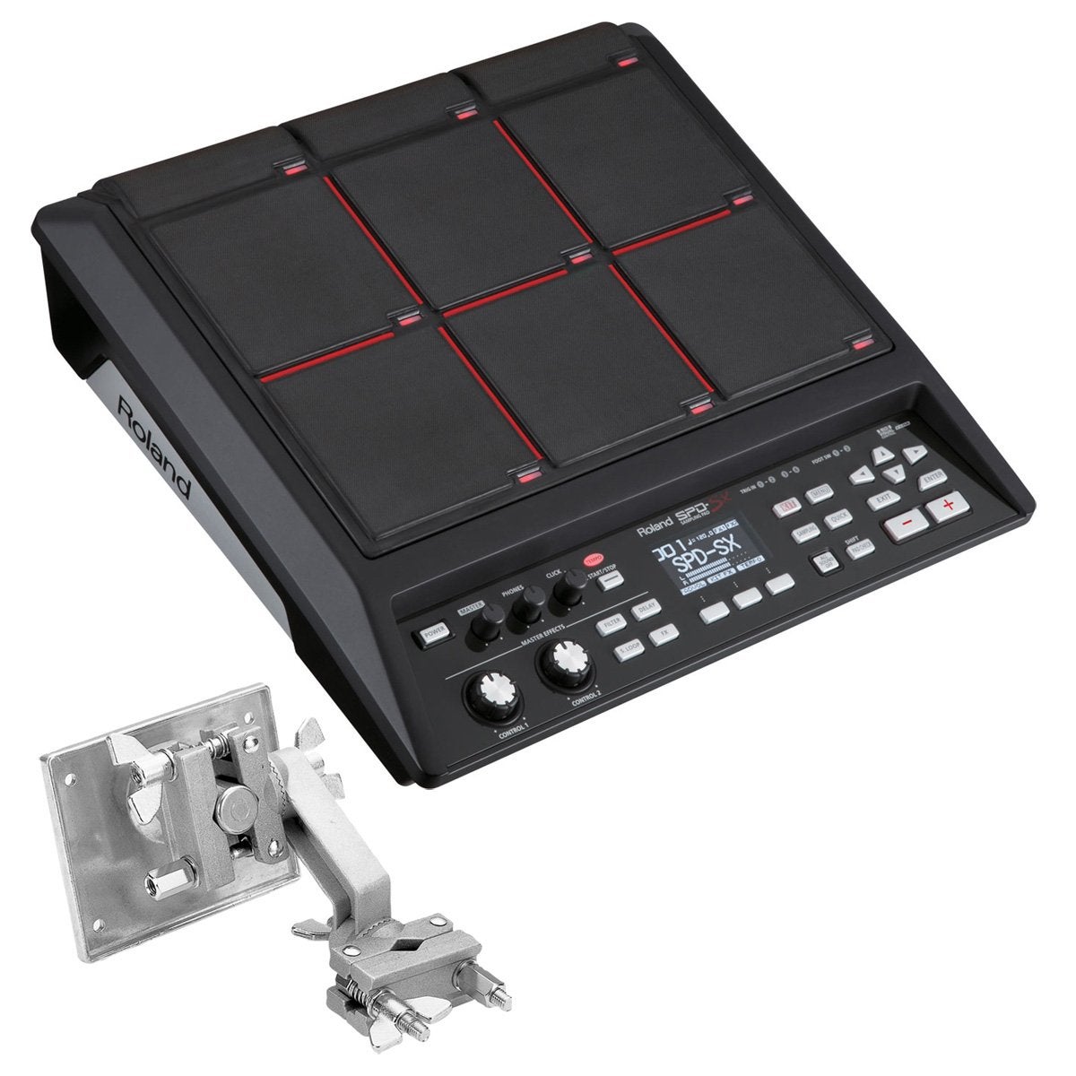 Roland / SPD-SX サンプリング・パッド 純正クランプAPC-33セット