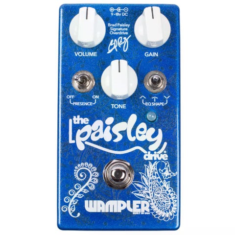 《購入特典有り》Wampler Pedals / Paisley Drive Brad Paisley Signature Model ブラッド・ペイズリー オーバードライブペダル ワンプラーペダル【国内正規品】