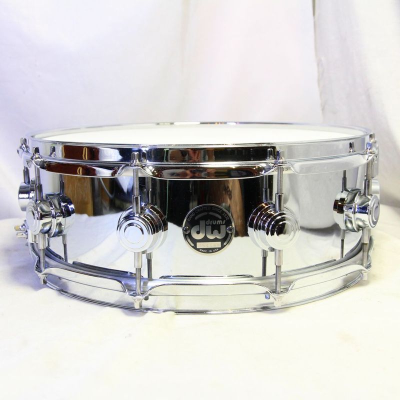 中古】DW / 90s COB Chrome Over Brass Snare 14×5 スネアドラム